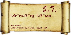 Sárközy Tímea névjegykártya